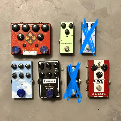 Pedais de guitarra à venda (drive, reverb)