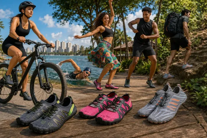 Sapatilha híbrida ciclismo