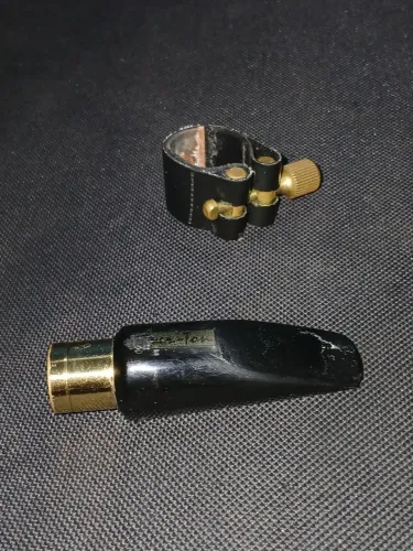 Bokilha de sax soprano Ewerton anel de metal e massa