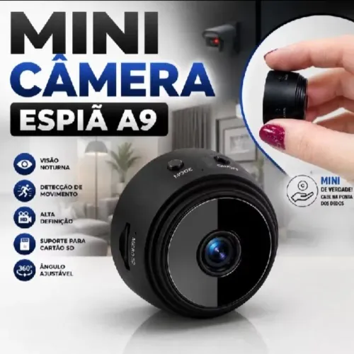 Câmera Sem Fio Compacta Wi-Fi - NOVA