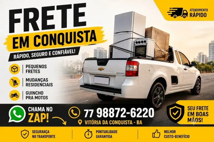 Frete rápido, seguro e de confiança!<br>