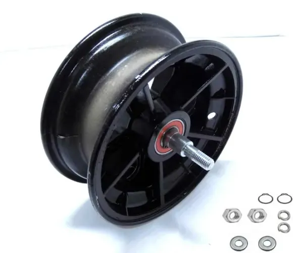 Roda dianteira walk machine montada preta original