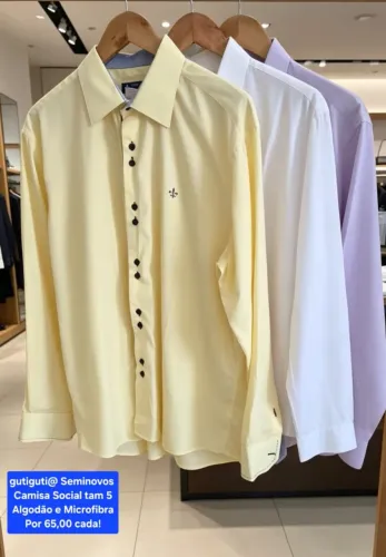 Camisa social masculina tam 5 na Promoção 03 por R$100