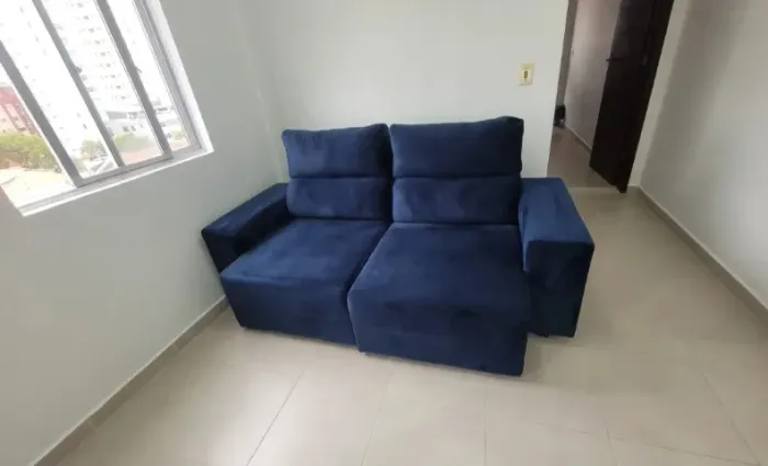 Sofá 3 Lugares Retratil e Reclinável 200cm Veludo