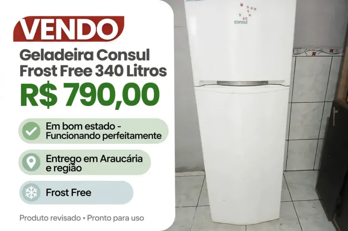 Geladeira consul frost free