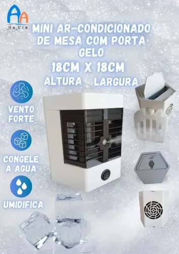 ( NOVO LACRADO )Mini Ar condicionado com Porta gelo Promoção!