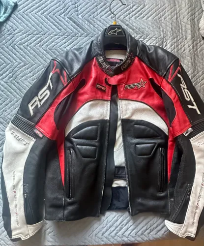 Jaqueta de Couro RST legítimo para motociclistas