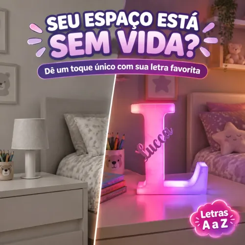 Abajur Letreiro Personalizado