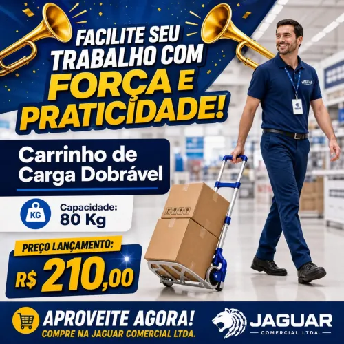 Carrinho de Carga Alumínio Luxo