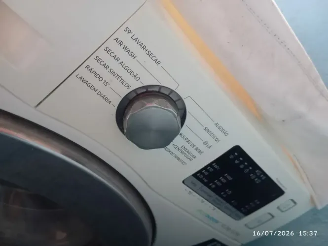 Samsung lava e seca com falha