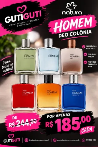 Cremes e Perfumes Natura Apartir de 65,00
