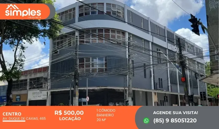 Imóvel para aluguel tem 20 metros quadrados em Centro - Fortaleza - CE