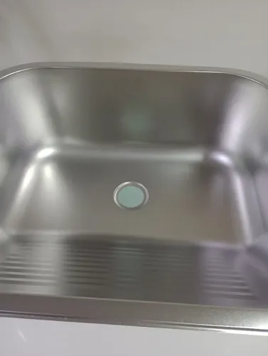 Tanque de inox para lavanderia 50x40 c/ válvula 