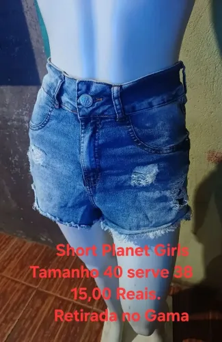 Short Planet Gilrs Tamanho 40