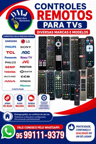 Controles pra televisão