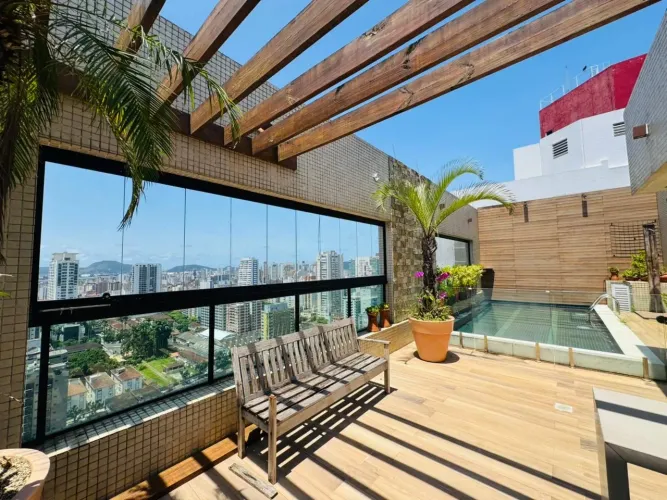 Cobertura residencial à venda em Boqueirão, Santos exclusividade com vista e conforto
