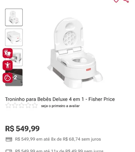 Troninho musical fisher price