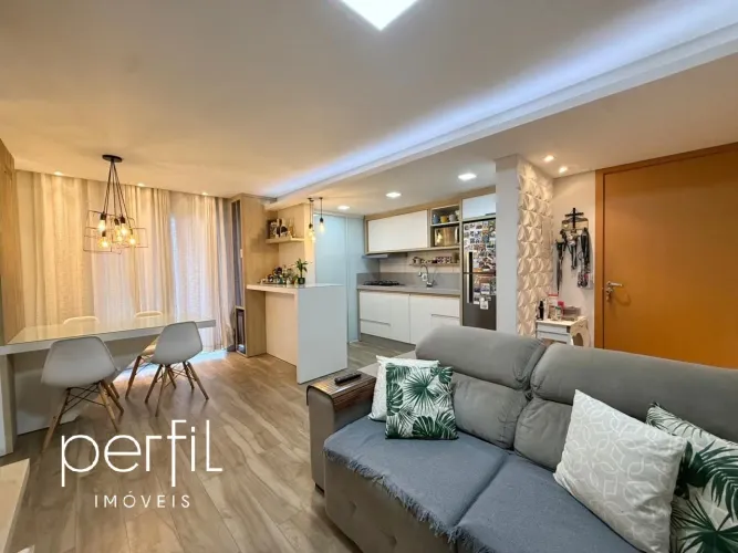 Apartamento à venda em Joinville-SC, Santo Antônio: 2 quartos, 2 salas, 1 banheiro, 58,70