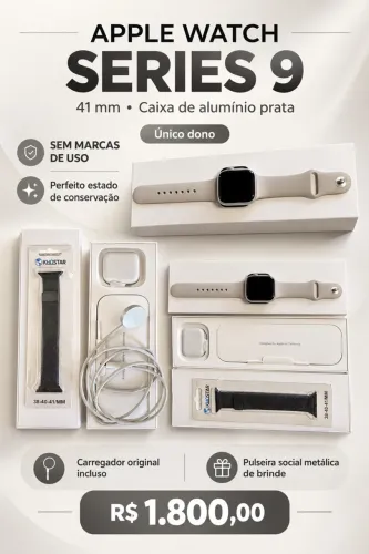 Apple Watch Séries 9 - Novinho