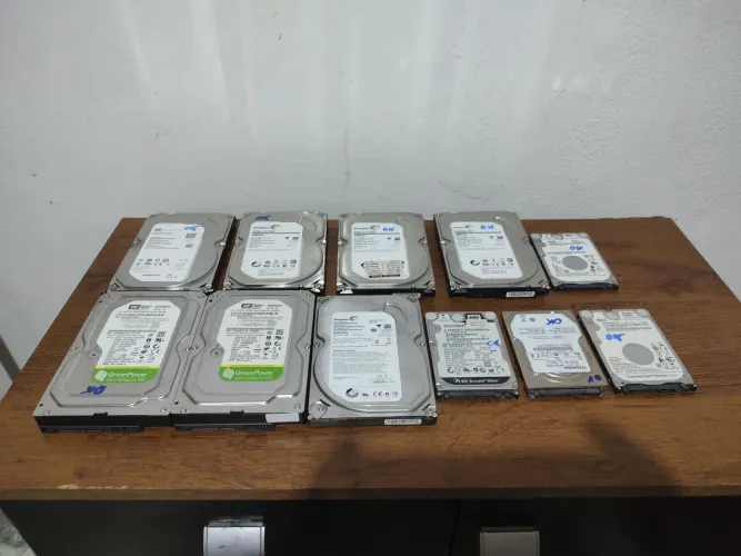 HD testados e formatado. Valores diversos