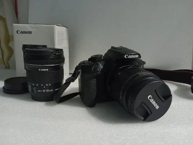 Canon T6 Lente 18-55 e Lente 10-18