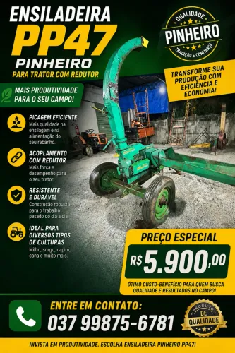 Vendo Ensiladeira PP47 No Carrinho pra trator