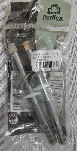 Parafuso galvanizado Tanque/Bacia 6.4 X 90 MM B10 (par) - Perflex 