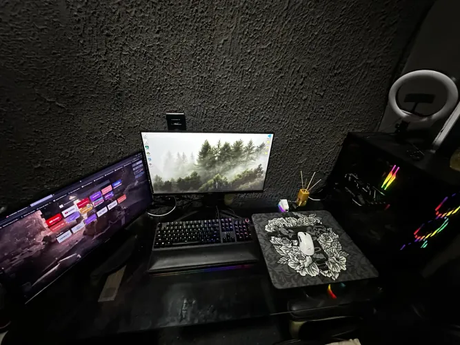 Pc gamer completo Ryzen 5 5600g 32gb 3600mhz RTX 3070 com periféricos premium