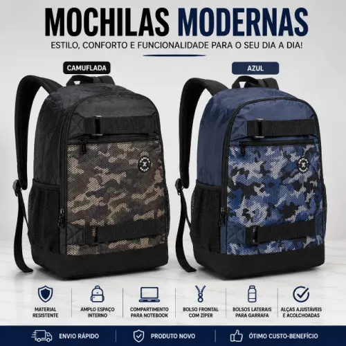 MOCHILA JUVENIL MASCULINA 18?