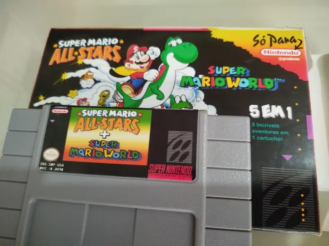Mário All Star e Mario World Repro nova 
