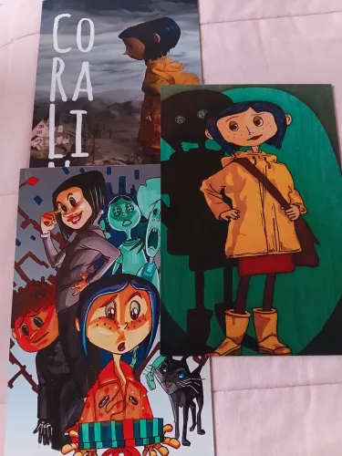 Kit Quadro de Decoração Coraline.