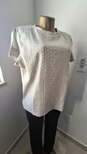 Blusa feminina bordada lese G