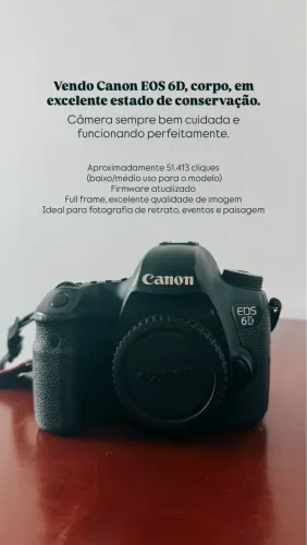 Canon 6D - com número baixo de cliques