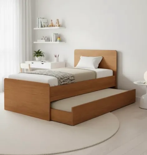 Cama solteiro com bicama mdf