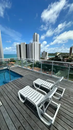Lindo Apartamento Mobiliado com Vista para o Mar No Cond. Varandas do Alagamar - Ponta Neg