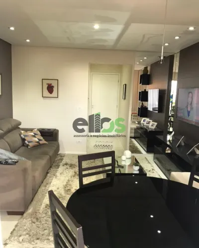 Apartamento MOBILIADO COMPLETO 1ª LINHA, 02 dormitórios, 01 suite, vaga fixa/coberta, 59m²