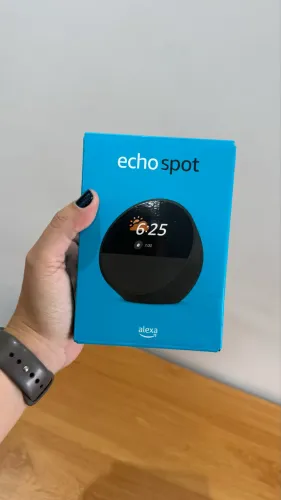 ECHO SPOT COM ALEXA DESPERTADOR COM RELOGIO! LACRADA!