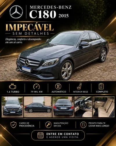 Mercedes-Benz C-180 CGI Estate Avant. 1.6 TB 16V Aut. 2015