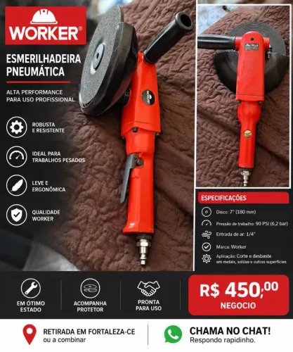 Esmerilhadeira pneumatica Work