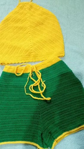 Conjunto de crochê