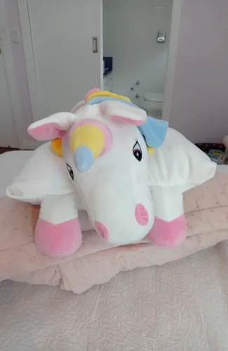Fronha Unicórnio de Pelúcia