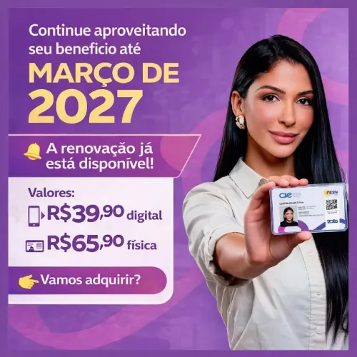 Carteirinha de Estudante - CIE