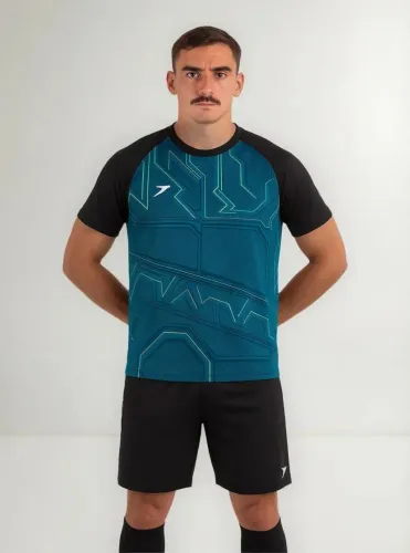 Uniforme goleiro camisa, bermuda e meião
