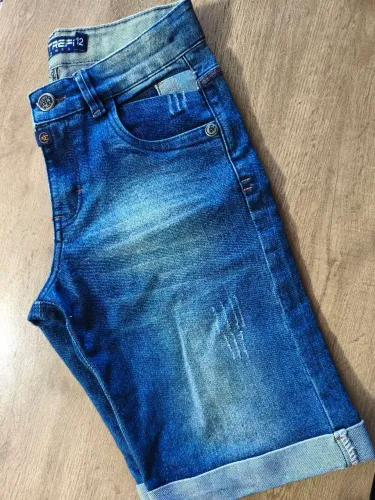 Bermuda jeans masculina Tam 12