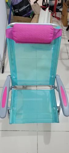 Cadeira de praia alumínio confortável 