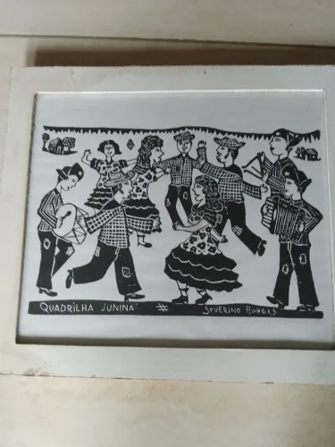 Quadro de Xilogravura