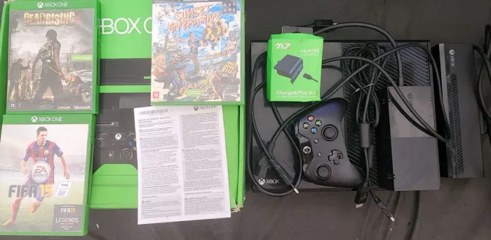 Xbox one completo com kinect e jogos por 700reais