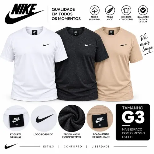 Camiseta Nike Masculina Plus Size G3