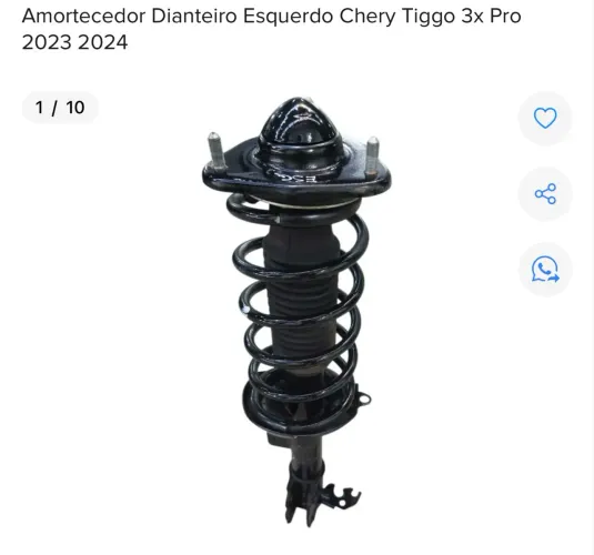 AMORTECEDOR DIANTEIRO ESQUERDO TIGGO 3x PRO 2023 