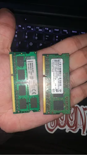 Kit Memória RAM Notebook 12GB (8GB Kingston + 4GB Smart) DDR3L 1600MHz